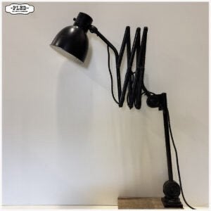 Hala oude industriele schaarlamp Lamp Tafellamp Hala, Overige merken, Gebruikt, Zwart, Industrieel
