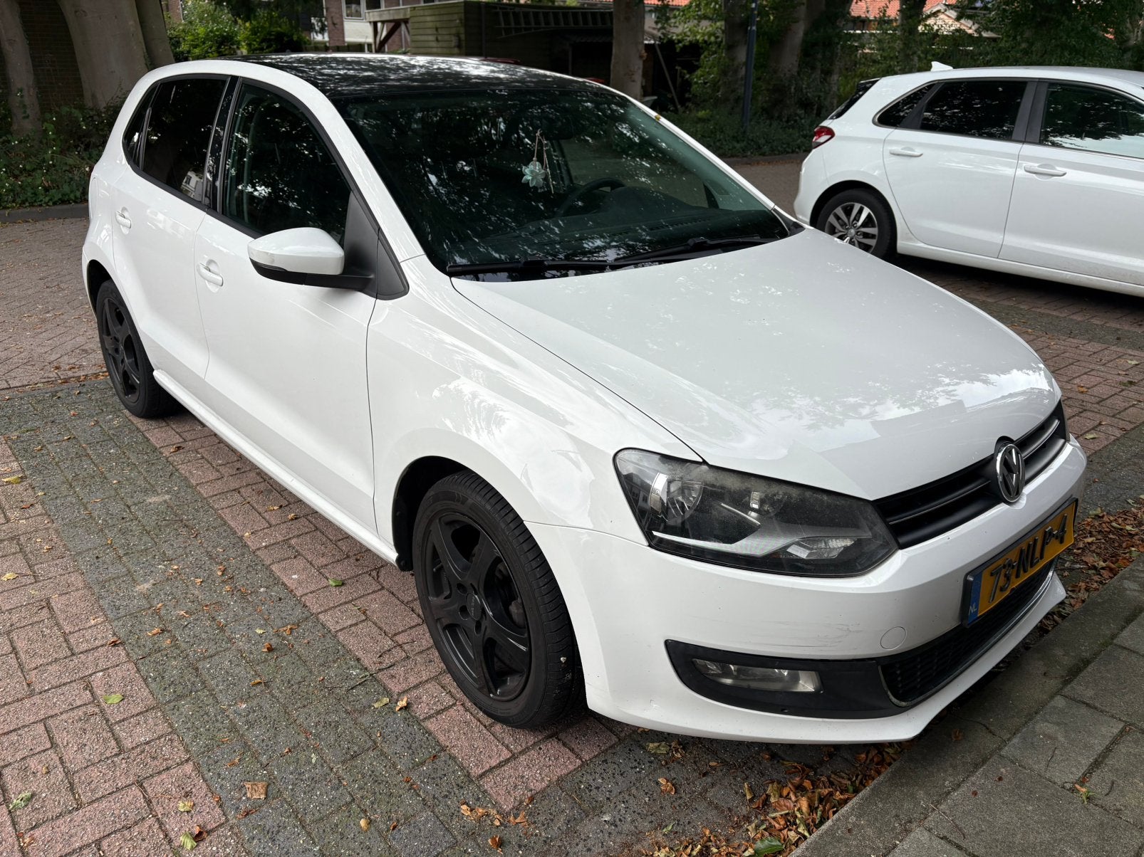 Volkswagen Polo 1.6 TDI 66KW 2010 Wit, Voorwielaandrijving, Euro 5, Stof, Zwart