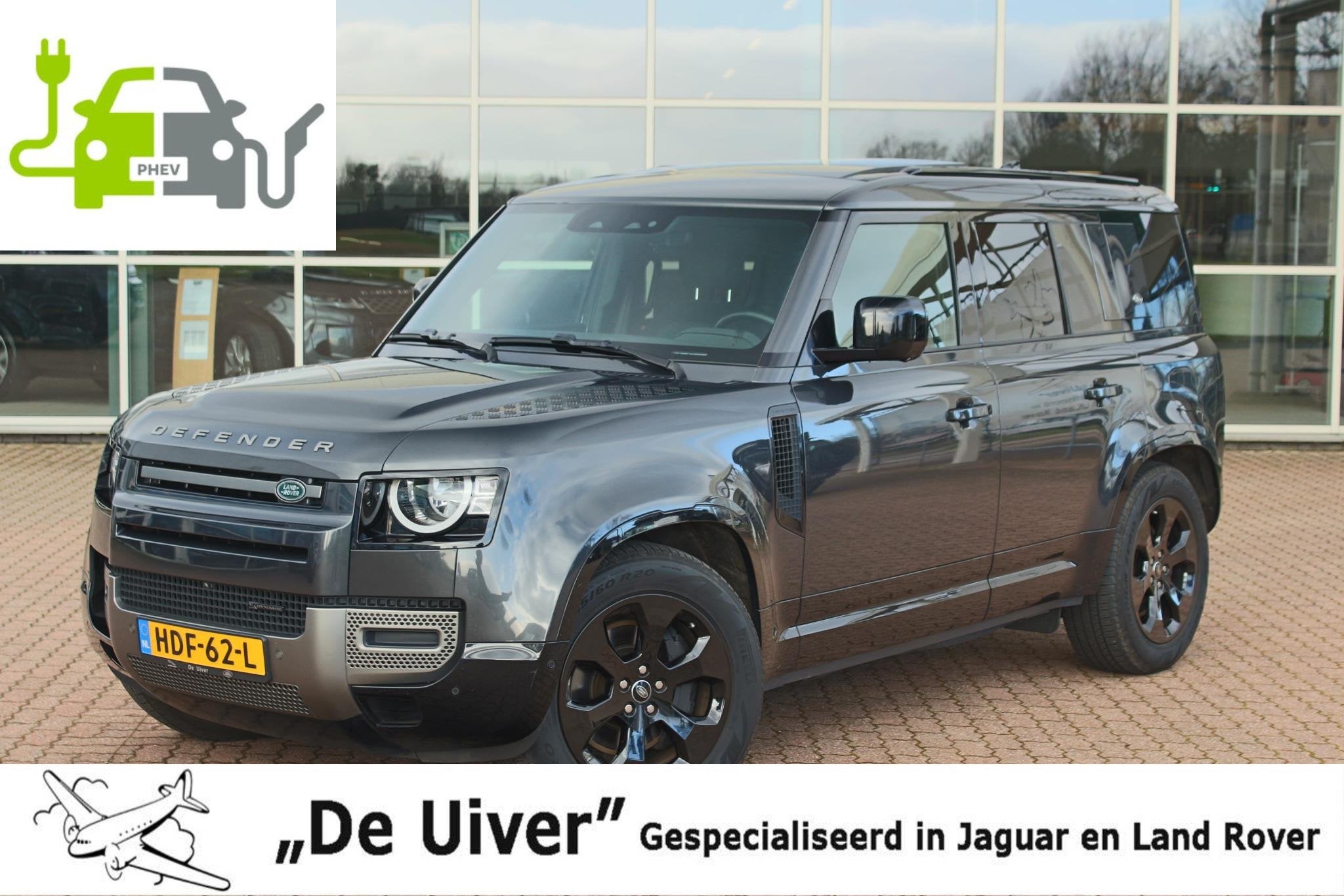 Land Rover Defender 2.0 P400e 110 X-Dynamic 3 Zone Climate,, 12 maanden, 404 pk, Gebruikt, 4 cilinders