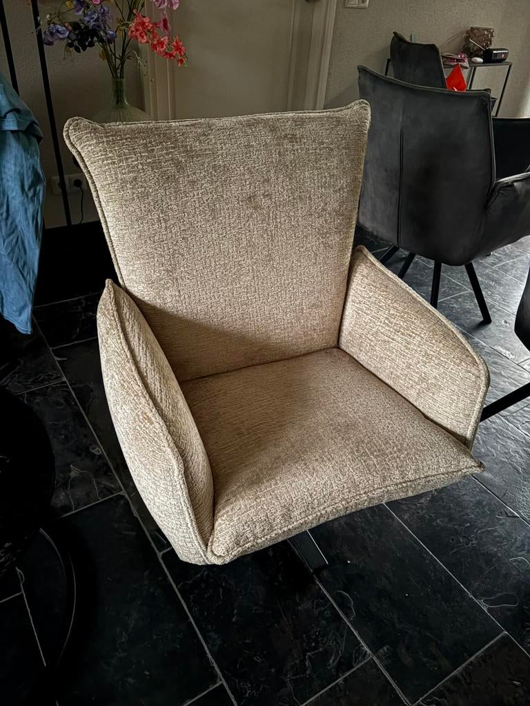 Knabbelfauteuil - DeLuxestof C.Fusion 109 - Huus, Ophalen, Zo goed als nieuw, Minder dan 50 cm