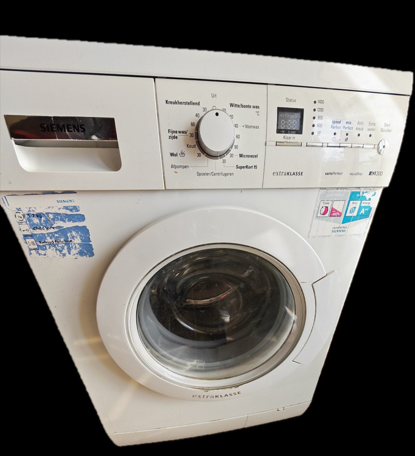Siemens wasmachine werkt nog goed, Ophalen of Verzenden, Gebruikt, 1200 tot 1600 toeren, 85 tot 90 cm