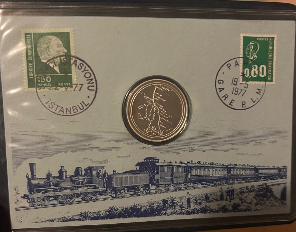 Herdenkingsset laatste rit Oriënt express, Postzegels en Munten, Munten | Nederland, Vóór koninkrijk, Setje, Zilver, Euro's