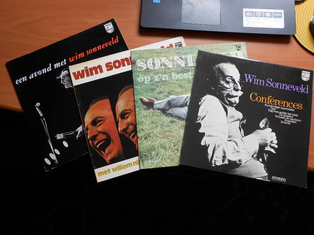4 LP's Wim Sonneveld met conferences en liedjes, Cd's en Dvd's, Vinyl | Nederlandstalig, Ophalen of Verzenden, Gebruikt, 12 inch