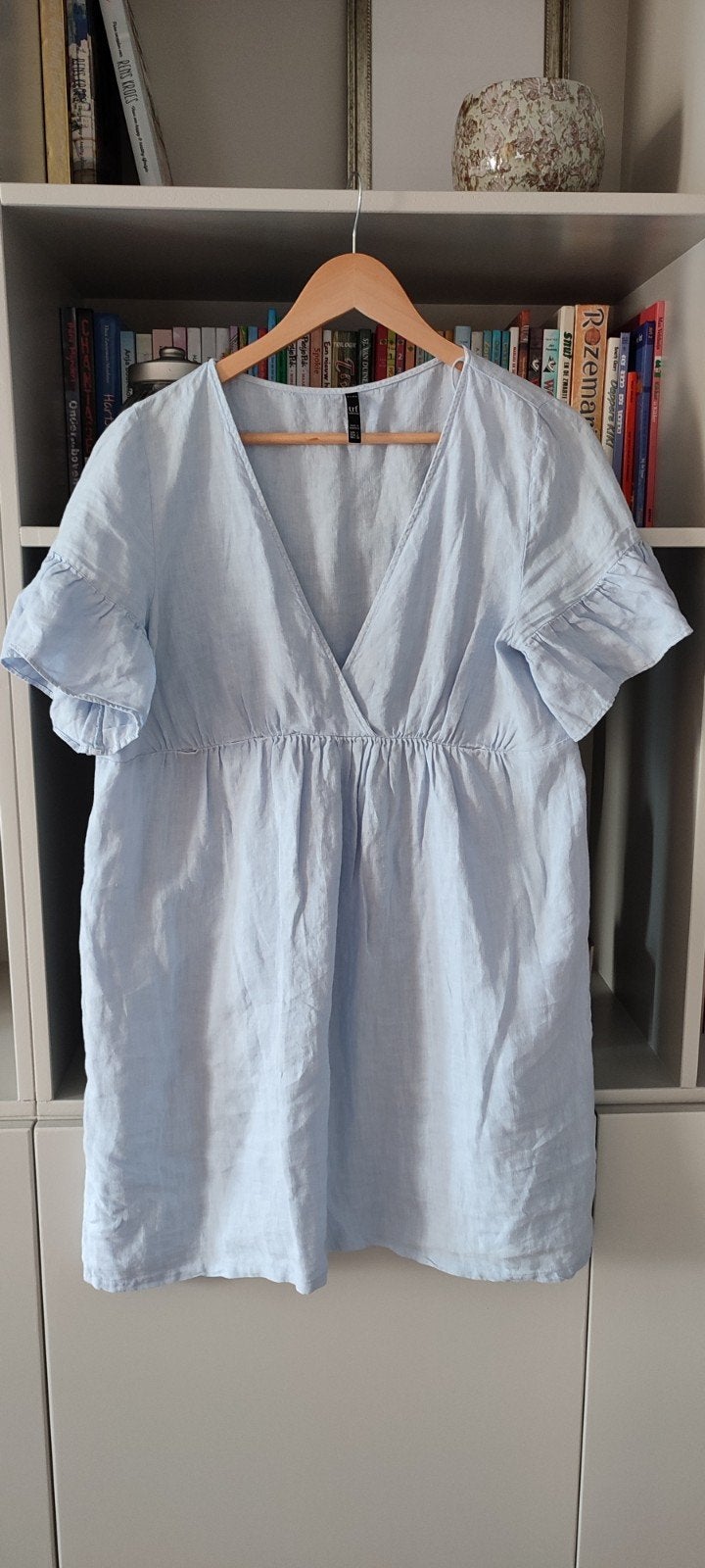 Lichtblauwe Zara TRF jurk, maat L, Blauw, Zara, Maat 42/44 (L), Ophalen of Verzenden