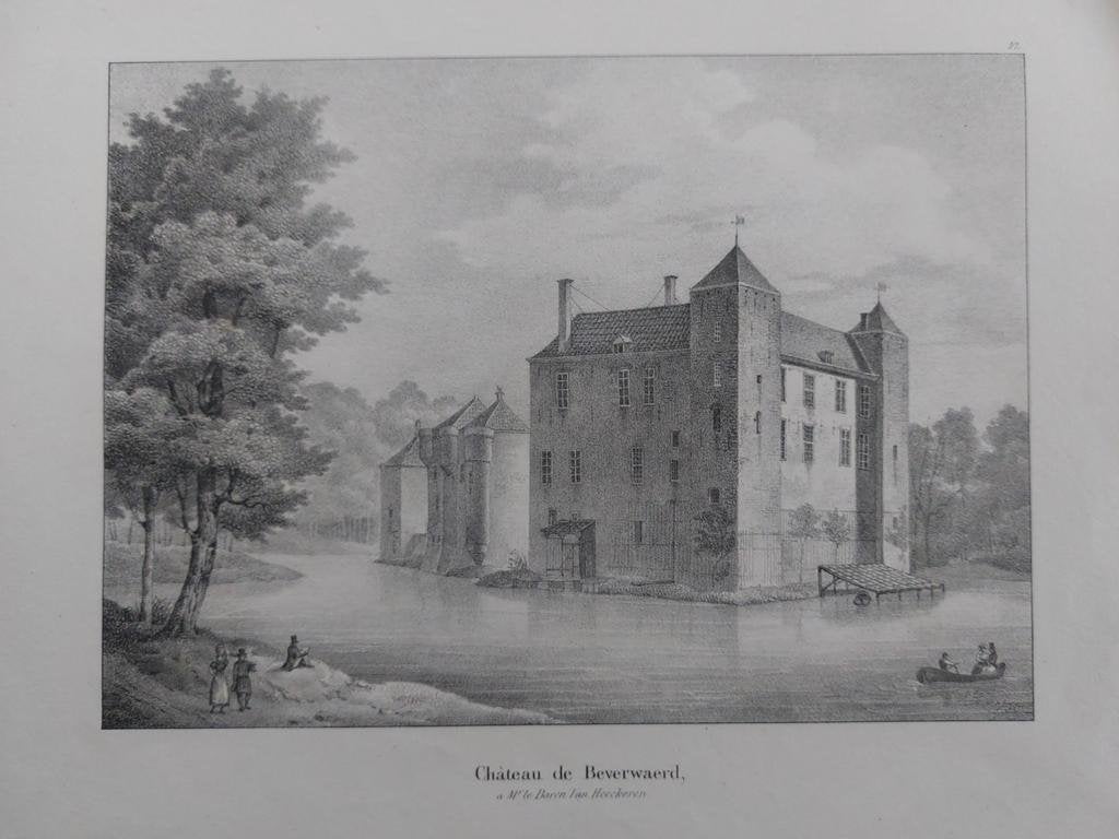 1 / Chateau de Beverwaerd  Berverweerd  Werkhoven litho 1822, Ophalen of Verzenden