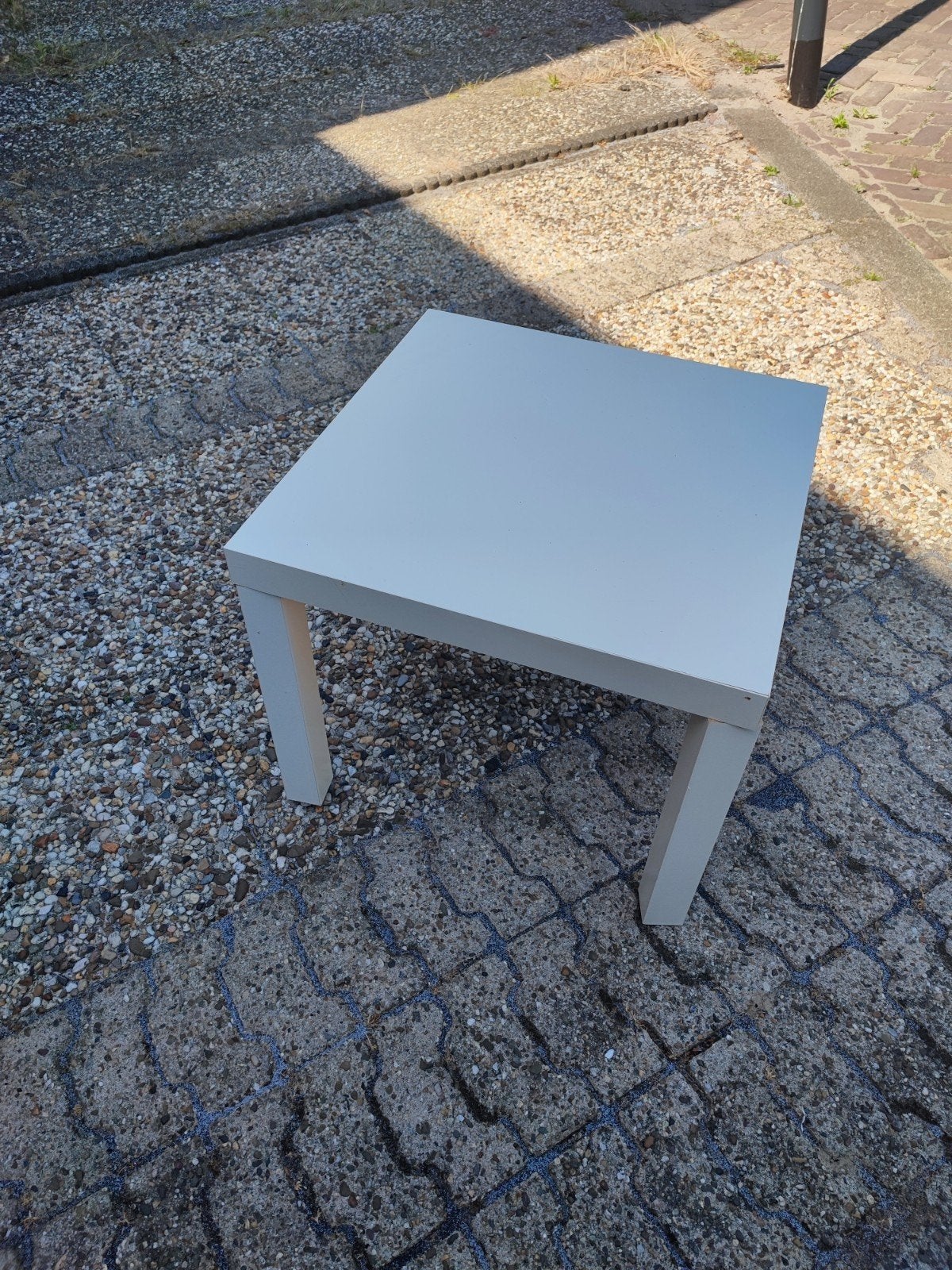 IKEA LACK bijzettafel wit - Gebruikt, Huis en Inrichting, Tafels | Bijzettafels, Ophalen, Minder dan 45 cm, Minder dan 55 cm, Gebruikt