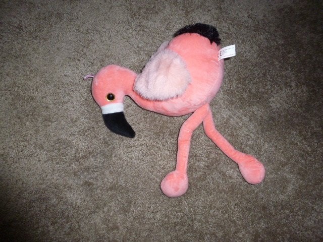 NIEUW 1 zachte pluche KNUFFELFLAMINGO rose 42 cm, Ophalen of Verzenden, Nieuw, Overige typen