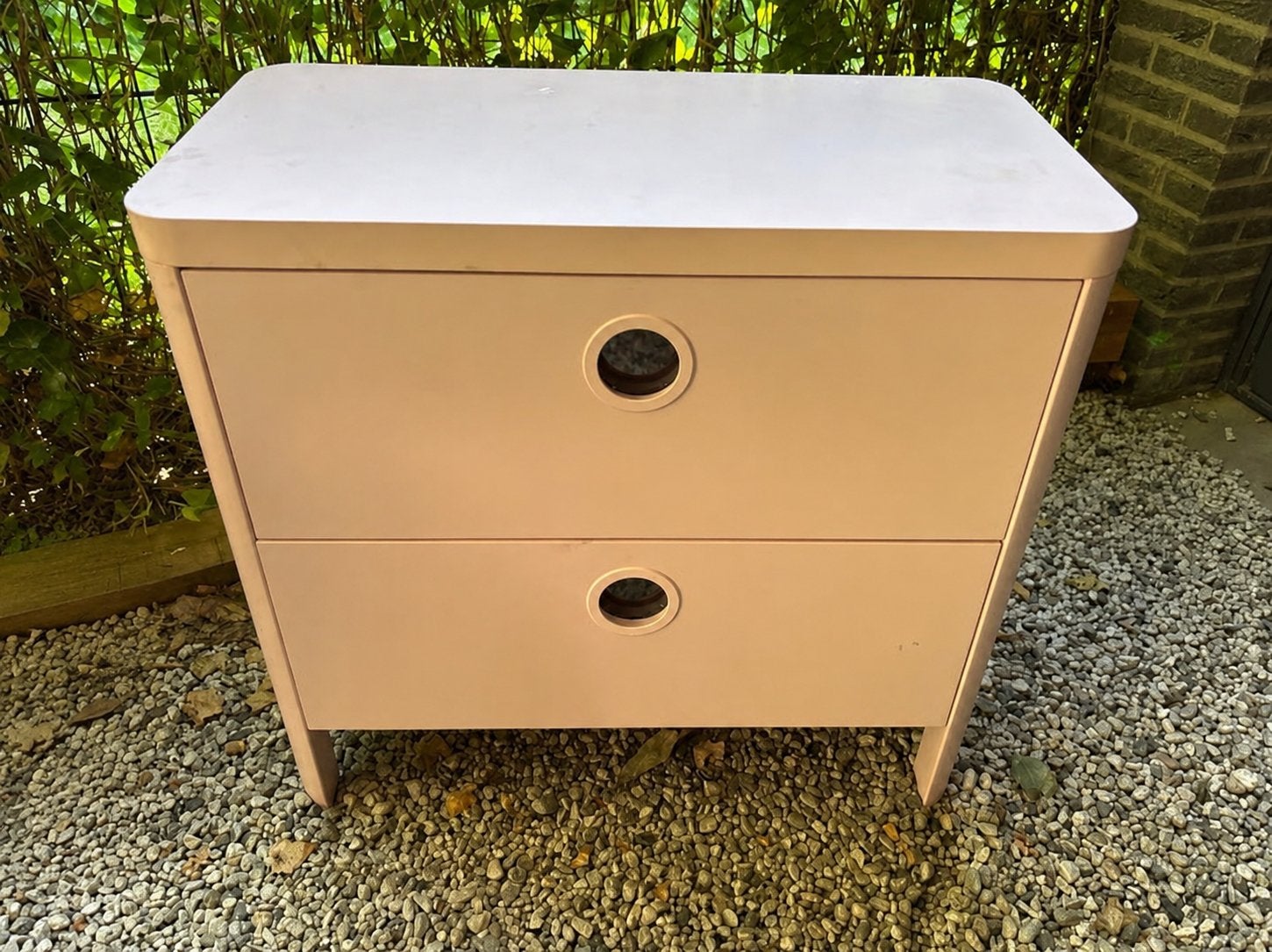 Roze IKEA Kinderkast met 2 lades, Kinderen en Baby's, Kinderkamer | Commodes en Kasten, Gebruikt, Minder dan 50 cm, Ophalen, Minder dan 90 cm