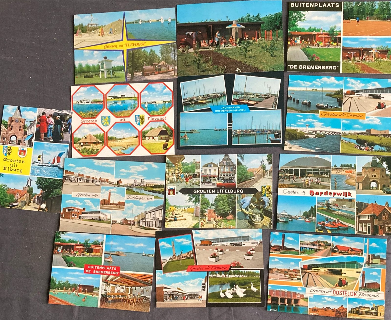 Ansichtkaarten jaren '70 - Onbeschreven collectie, Ophalen of Verzenden, 1960 tot 1980, Ongelopen, Flevoland