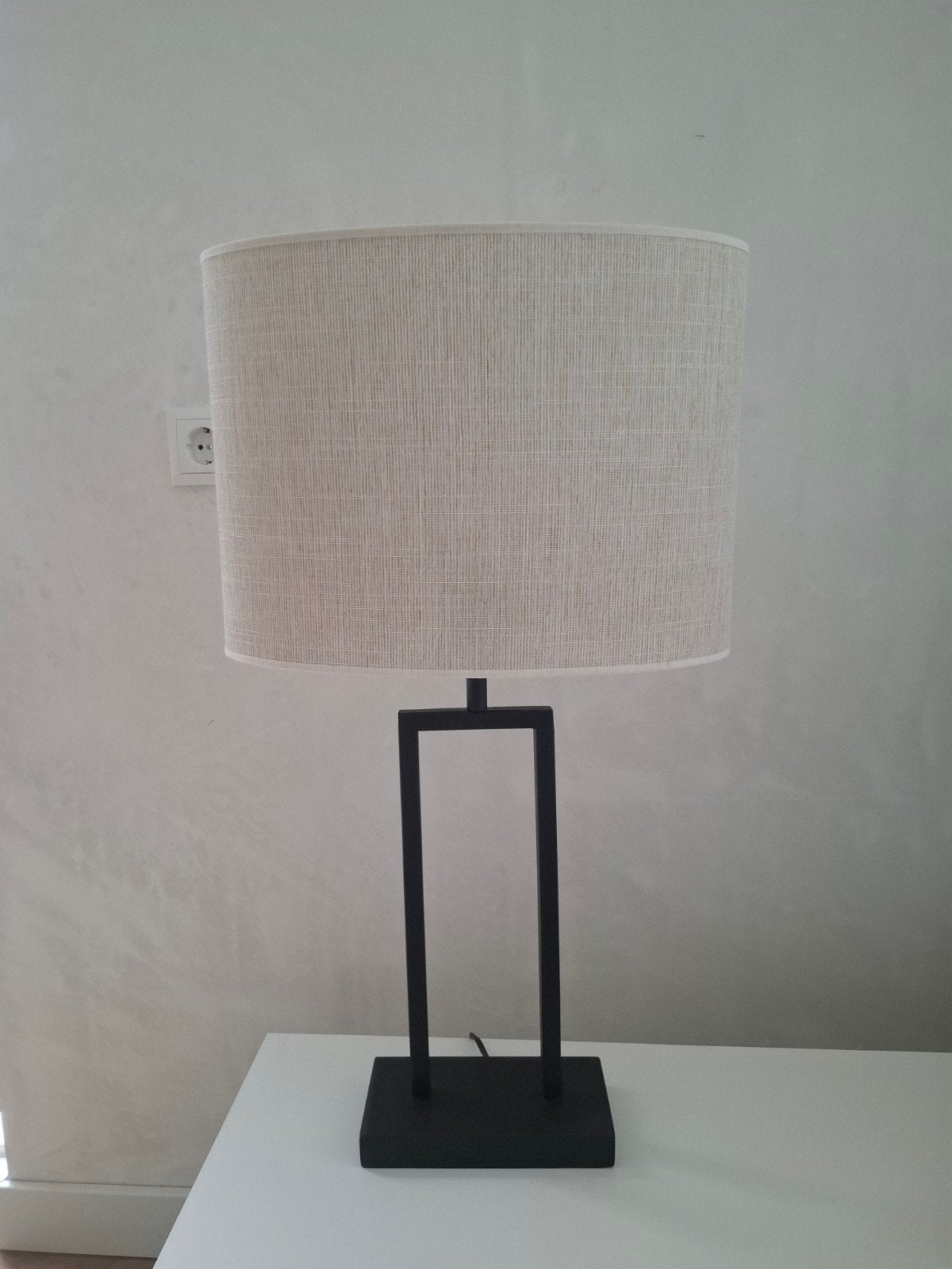 Light & Living Tafellamp - Zo goed als nieuw, Ophalen of Verzenden, Zwart, Light & Living, Textiel