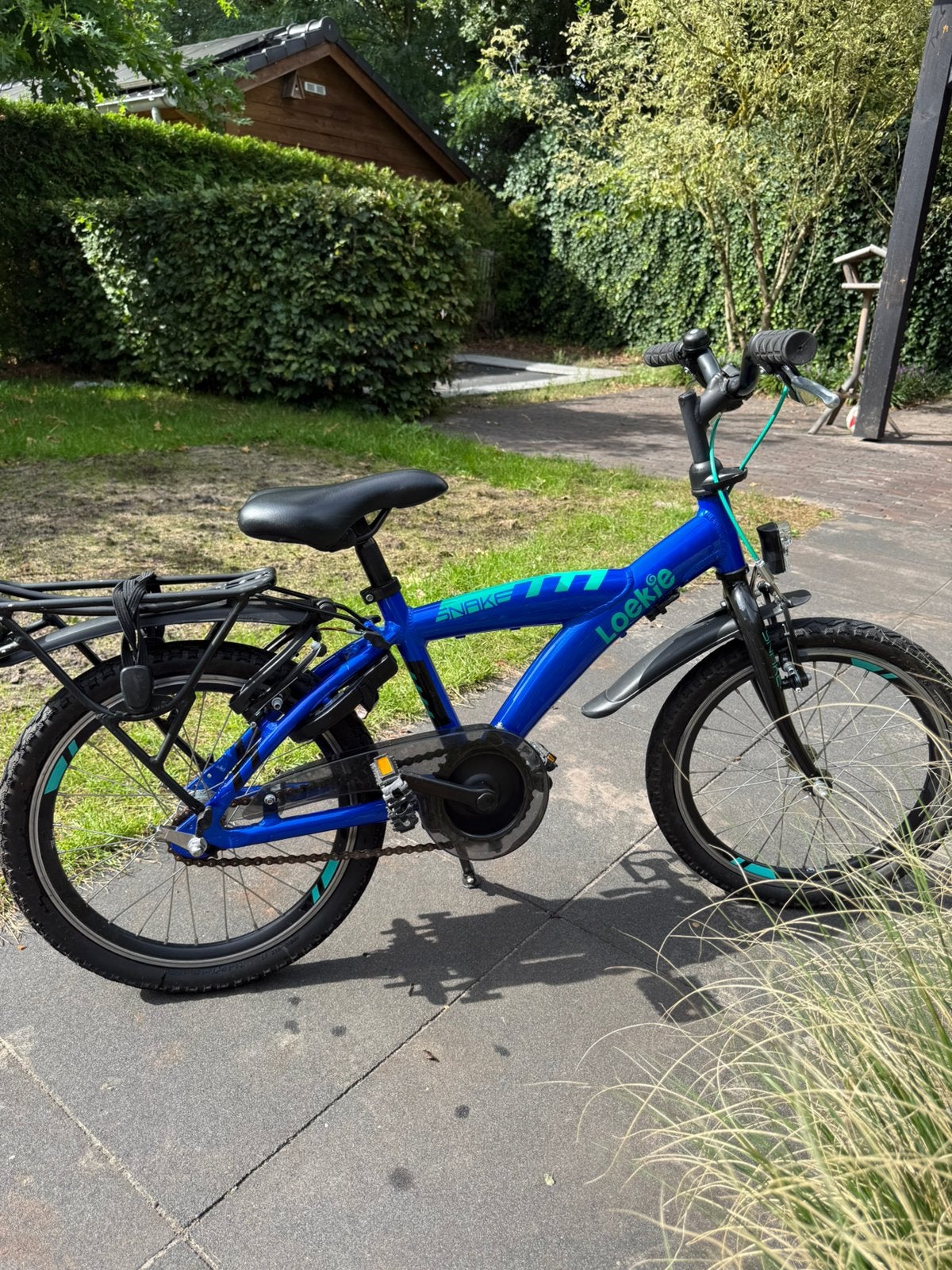 Loekie Snake 18 inch fiets kinderfiets, Ophalen, Terugtraprem, Gebruikt, Handrem