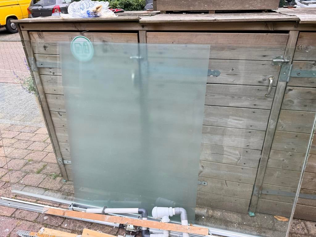 Gratis af te halen: douchewand 120 x 200 cm, Ophalen, Gebruikt, Douche