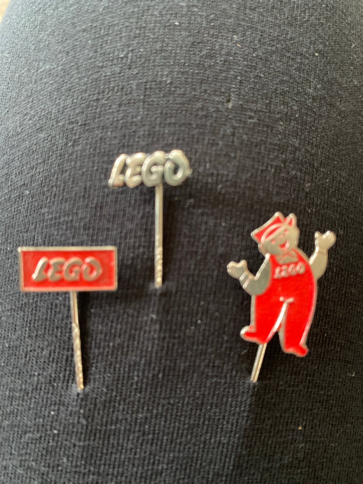 Vintage Lego Speldjes - Set van 3, Verzamelen, Speldjes, Pins en Buttons, Ophalen of Verzenden, Gebruikt, Merk, Speldje of Pin