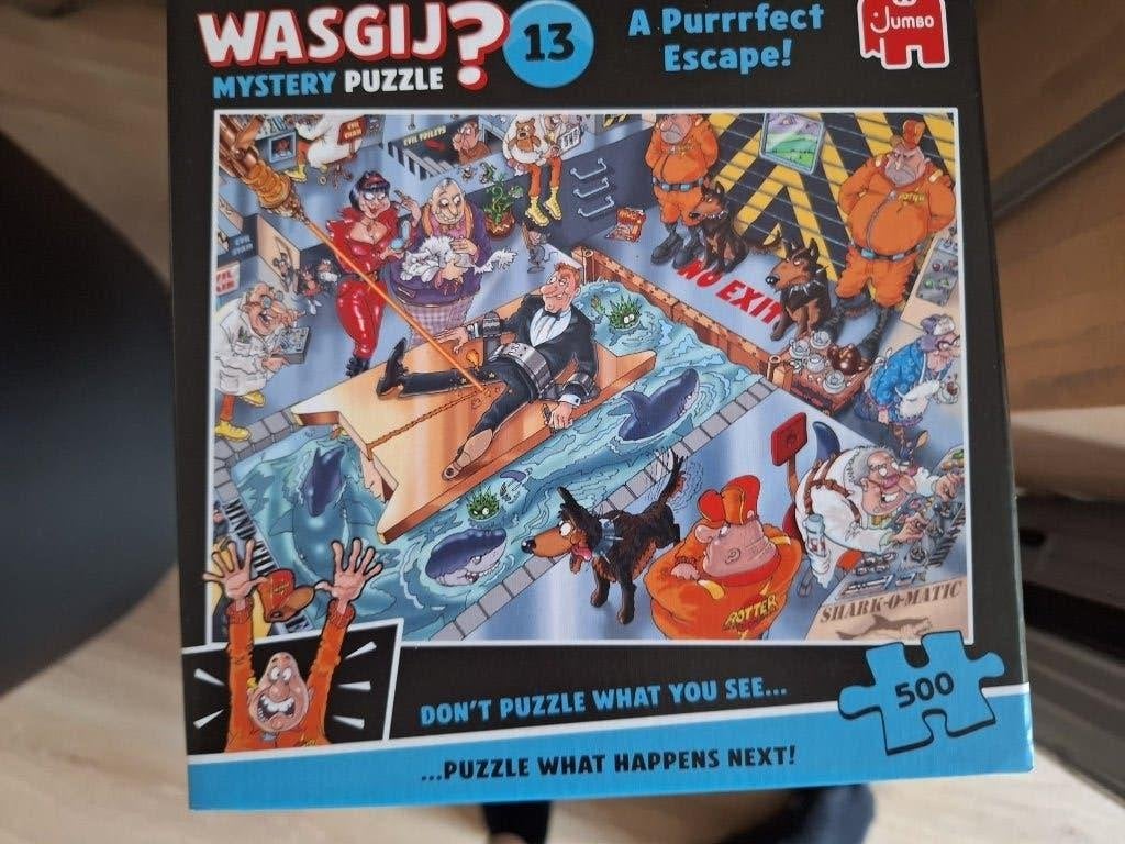 Wasgij puzzels 500 stukjes, Hobby en Vrije tijd, Ophalen of Verzenden, 500 t/m 1500 stukjes, Zo goed als nieuw, Legpuzzel