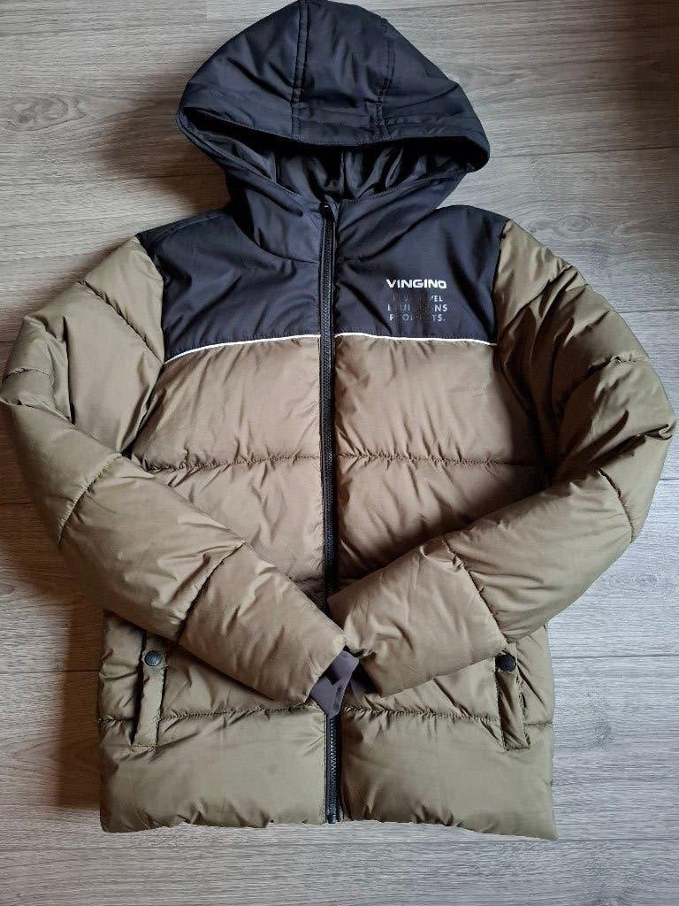 Vingino winterjas maat 176 zgan, Ophalen of Verzenden, Zo goed als nieuw, Vingino, Jongen