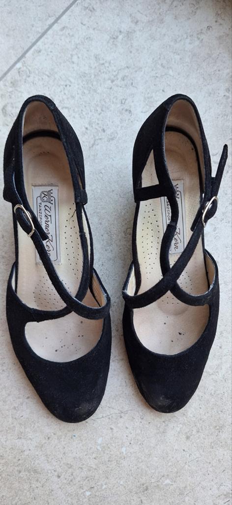 Dansschoenen Werner Kern maat 4,5, Zwart, Dansschoenen, Ophalen of Verzenden, Gedragen