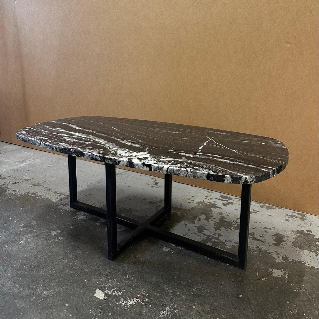 Marmeren salontafel 100x50, Ophalen, 100 tot 150 cm, Overige materialen, Nieuw