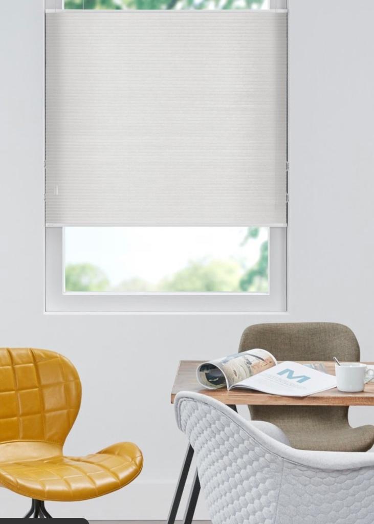 Plissegordijn (nieuw), Huis en Inrichting, Stoffering | Gordijnen en Lamellen, Ophalen, Nieuw, Crème, 200 cm of meer