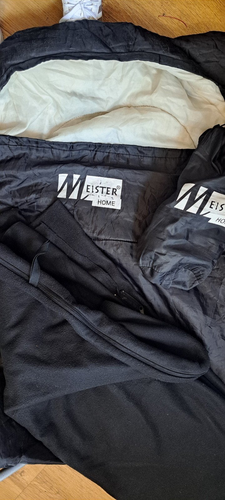 Slaapzak Meister Home en fleece slaapzak met rits -, Gebruikt, Ophalen of Verzenden