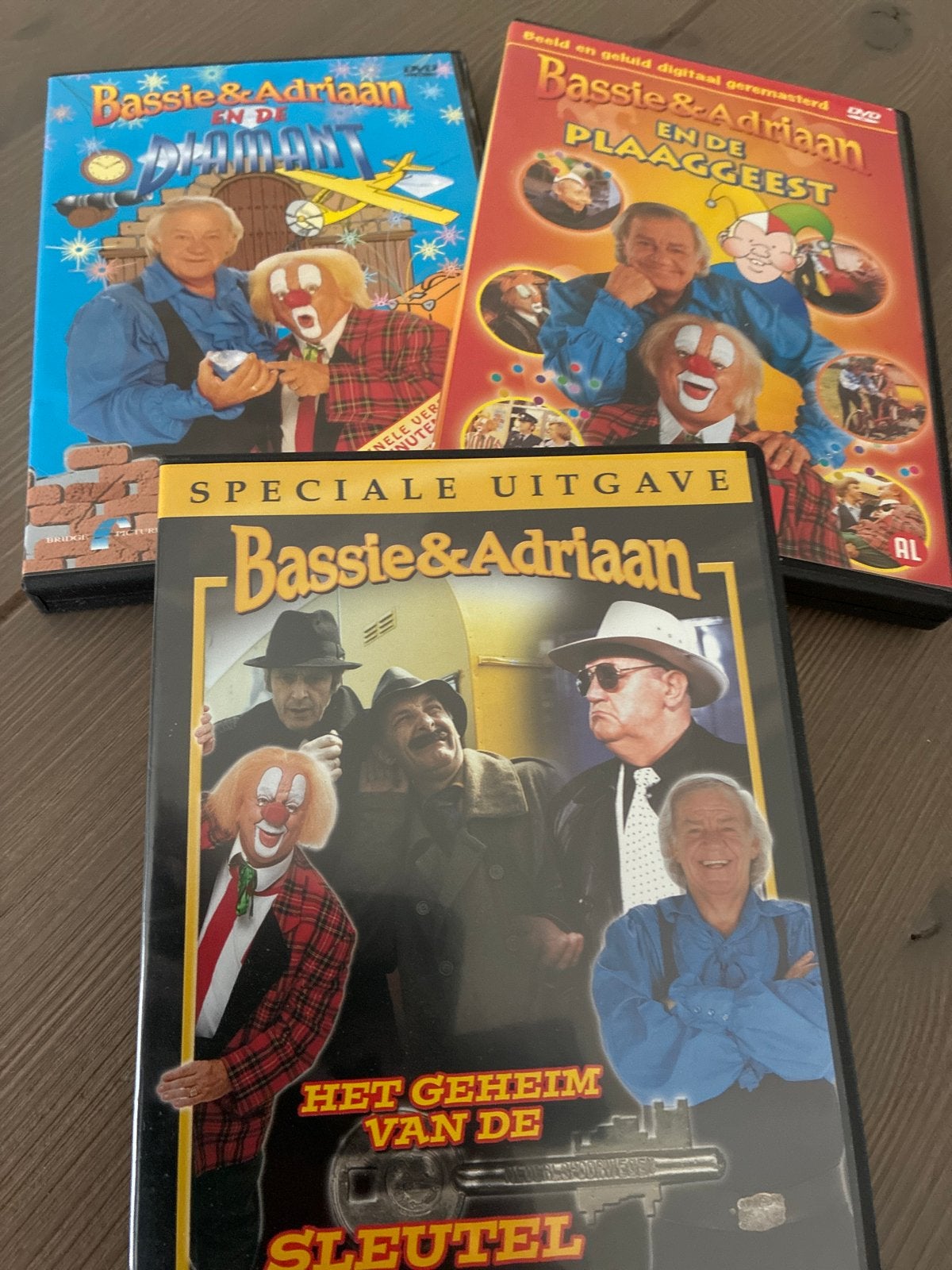 Bassie & Adriaan DVD collectie: 3 avonturen 3 voor € 5,00, Gebruikt, Verzamelbox, Alle leeftijden, Familie