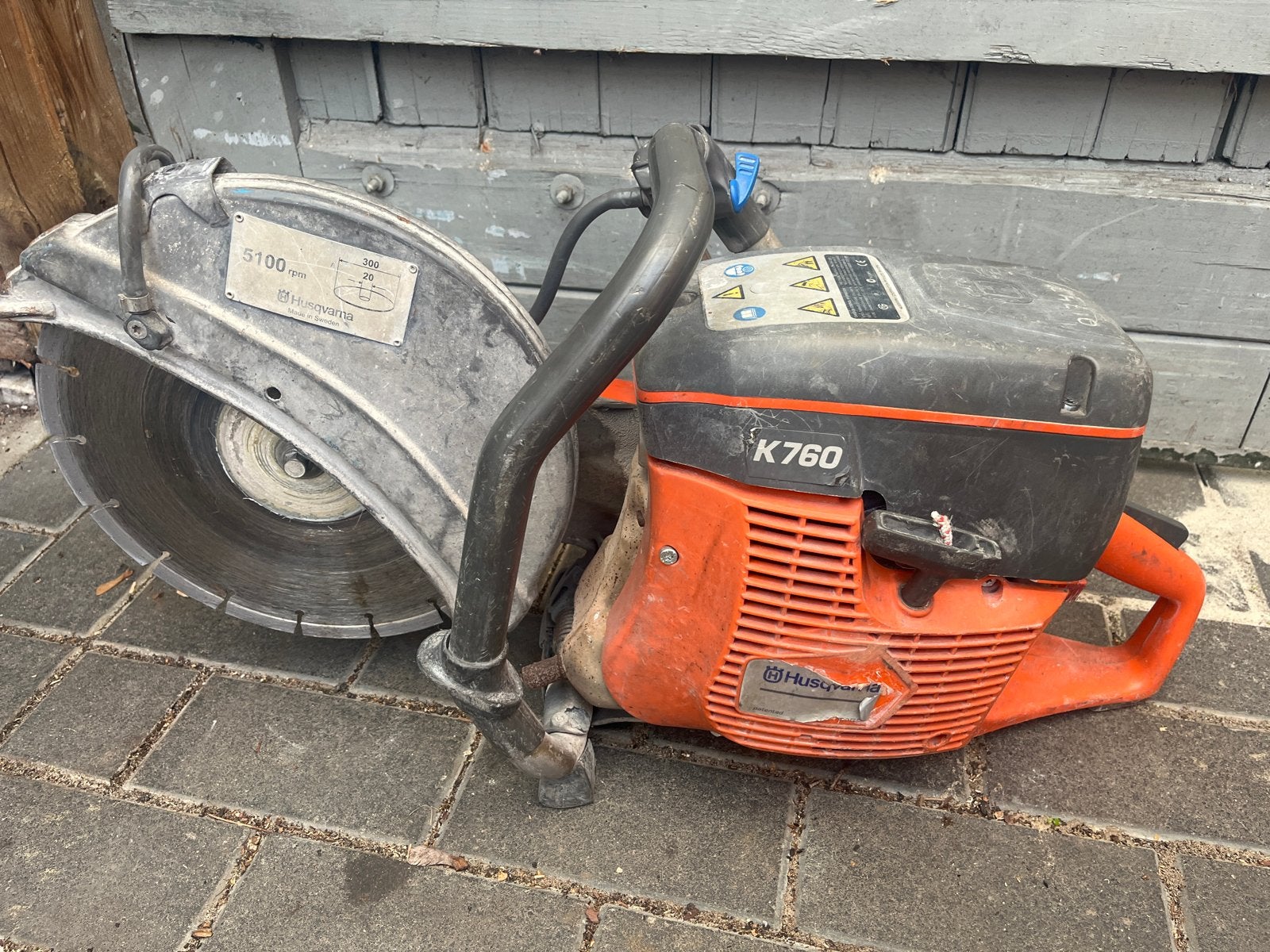 Husqvarna K760 doorslijper - stopknop defect, Doe-het-zelf en Verbouw, Ophalen, Gebruikt, Overige typen