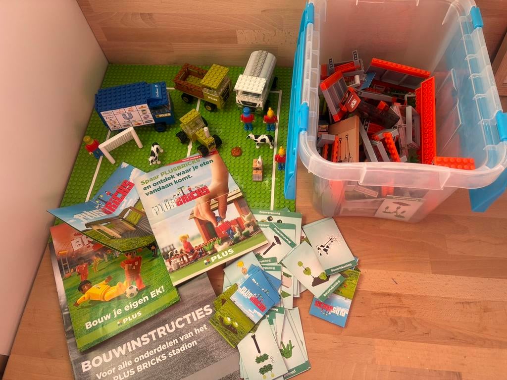 Plus bricks voetbalveld en boerderij, Verzamelen, Plus, Ophalen of Verzenden