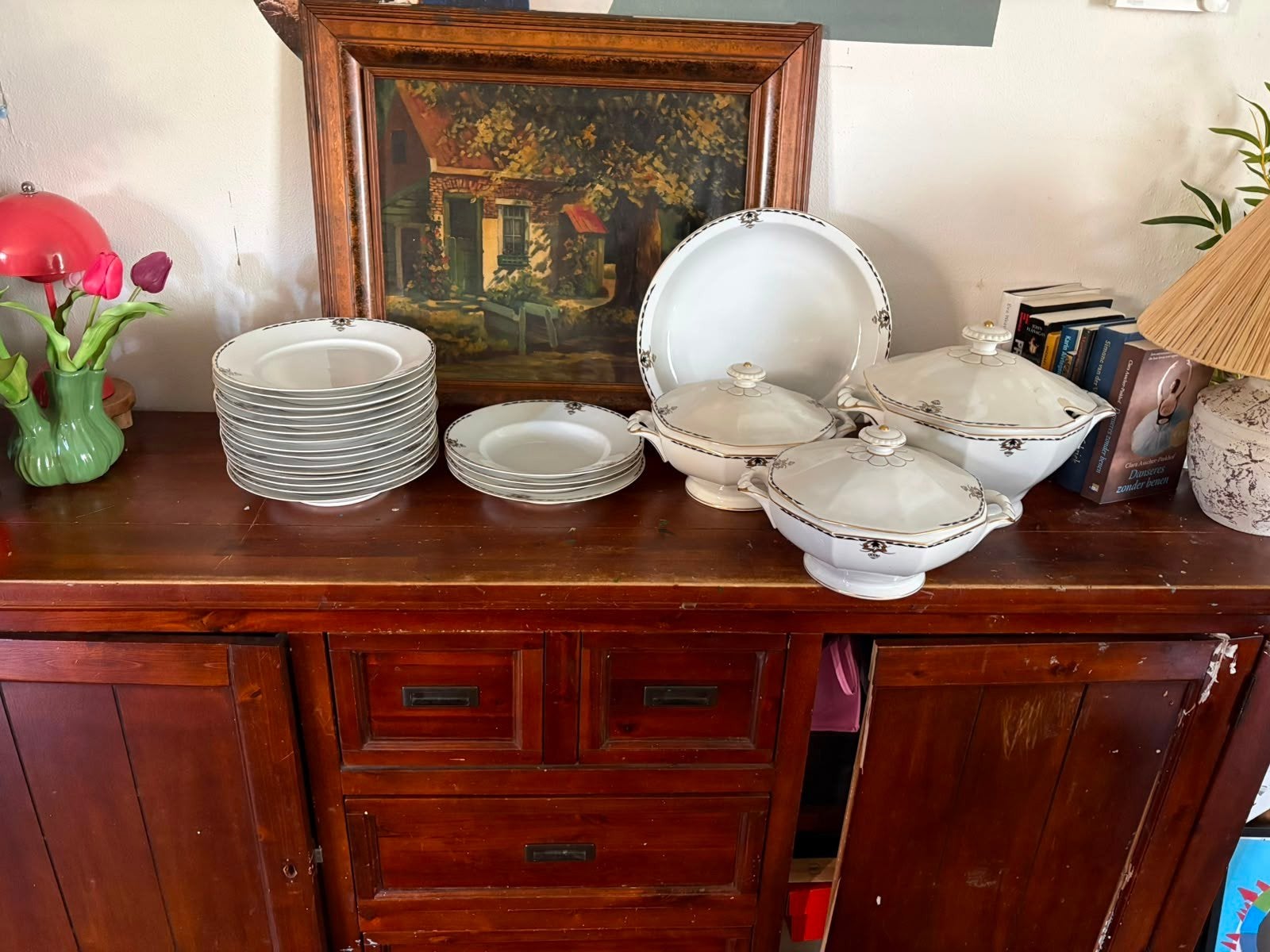 Vintage Graf Triptis servies, Selb-Bavaria, Ophalen of Verzenden