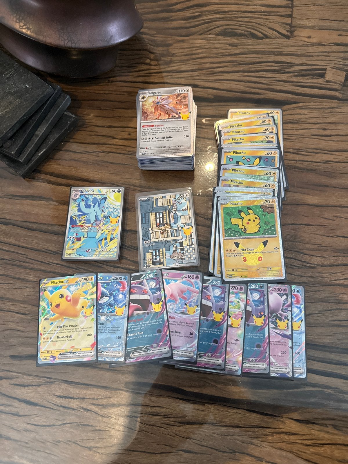 Pokémon Kaarten Collectie: Pikachu, Solgaleo, Gengar en meer, Ophalen of Verzenden, Zo goed als nieuw, Meerdere kaarten