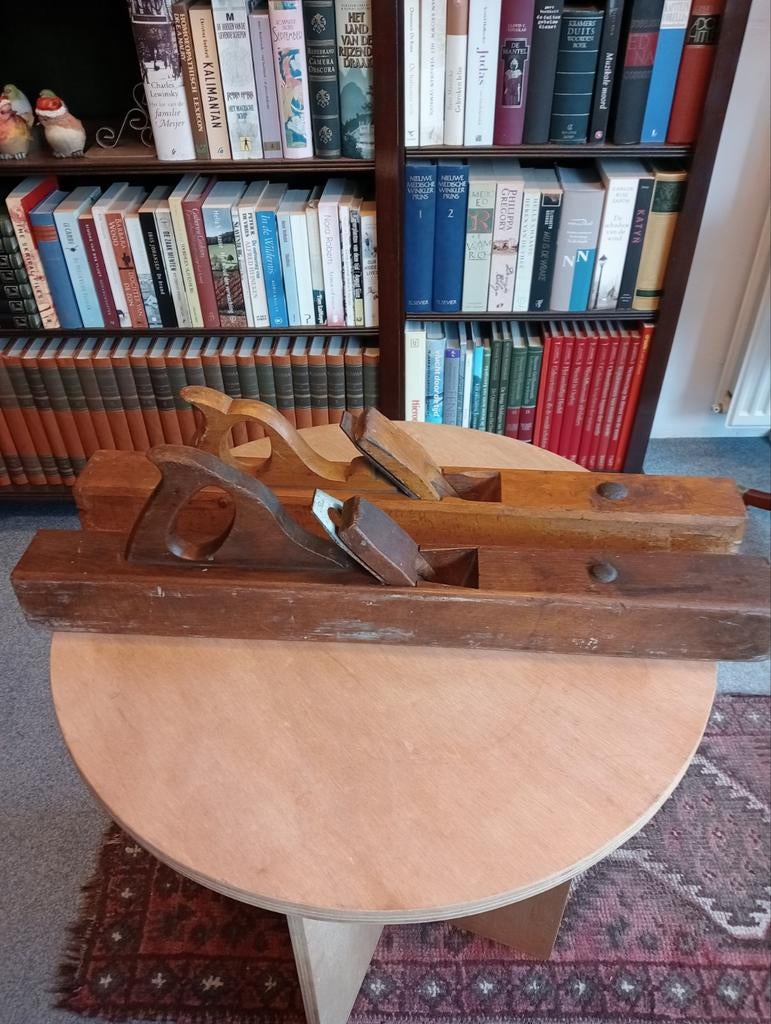 Set van 2 vintage houten schaven voor houtbewerking, Antiek en Kunst, Ophalen of Verzenden