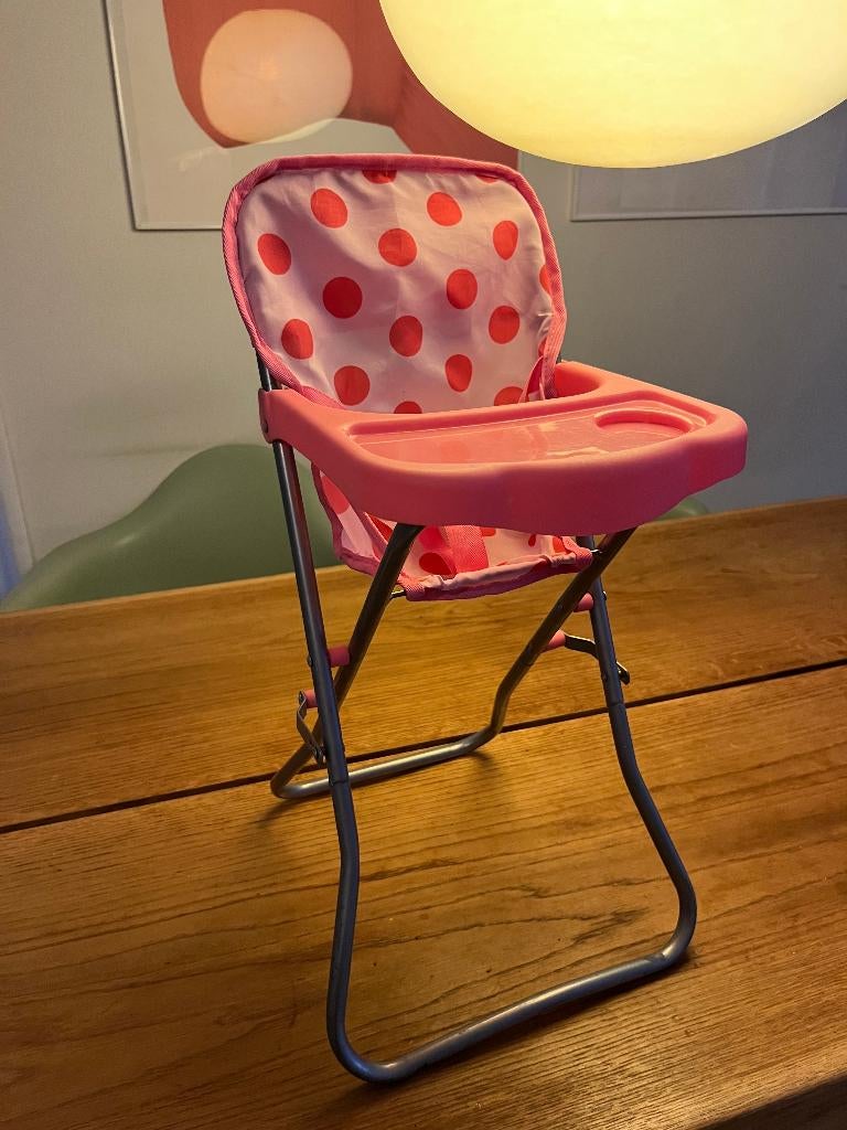 Inklapbare hoge poppenstoel, Ophalen of Verzenden, Gebruikt, Babypop