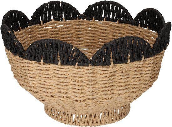 Jens Living tulp rieten mand fruitmand fruit mand, Huis en Inrichting, Woonaccessoires | Schalen en Manden, Ophalen, Nieuw, Rond