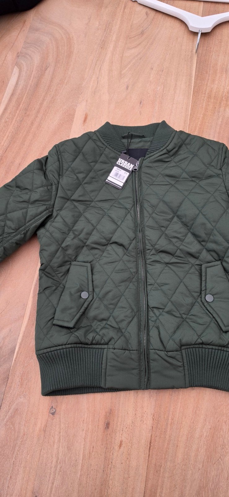 Urban Classics Gewatteerde Bomberjack - Nieuw met labels, Nieuw, Ophalen of Verzenden, Urban Classics, Groen