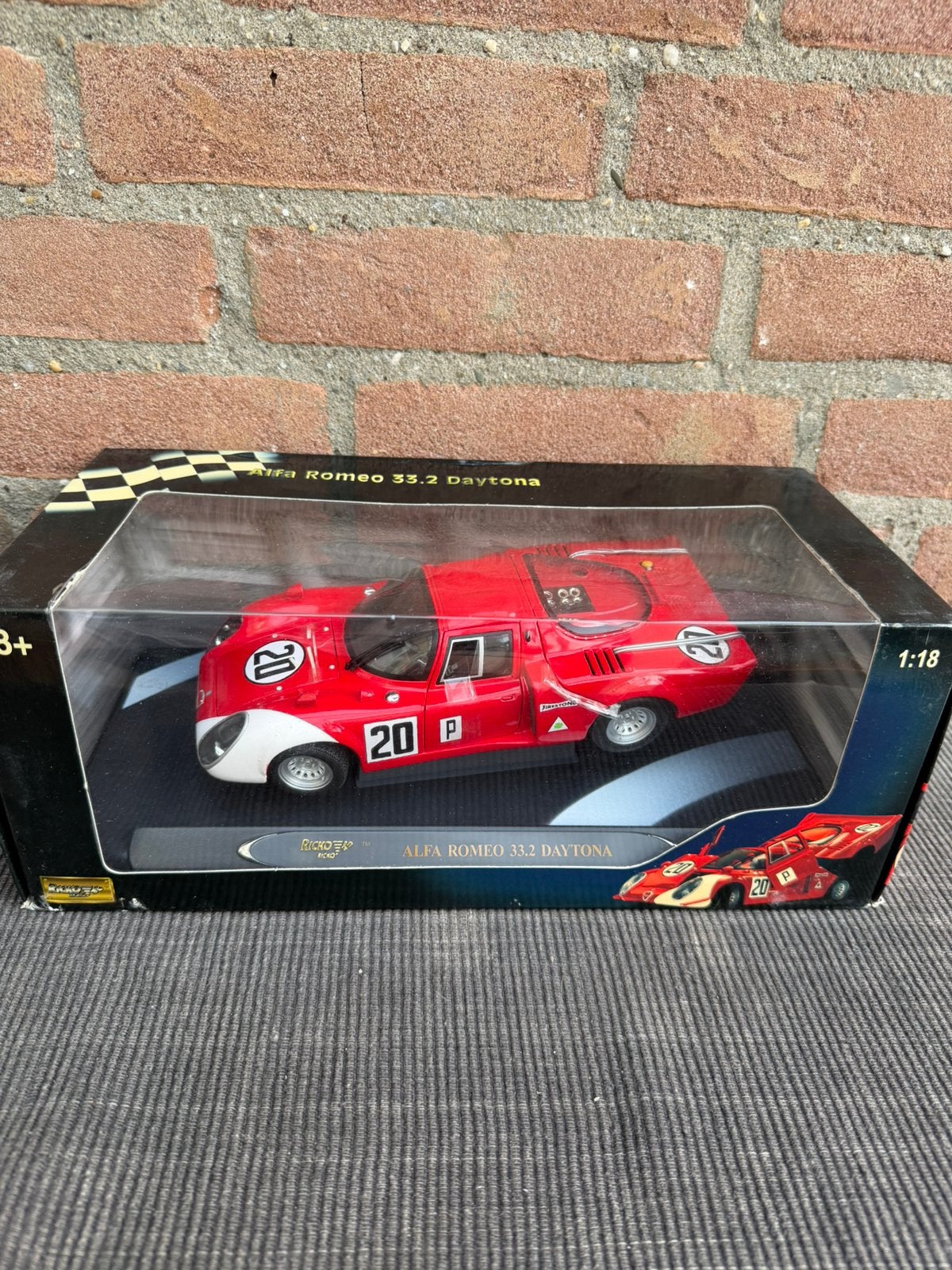 1:18 Ricko Alfa Romeo 33.2 Daytona #20 ……. 59,50, Hobby en Vrije tijd, Ophalen of Verzenden, Nieuw, Auto, Overige merken