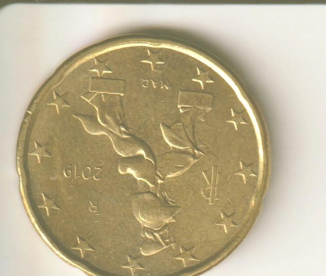 20 cent 2019 Italie, Verzenden, Italië, 20 cent