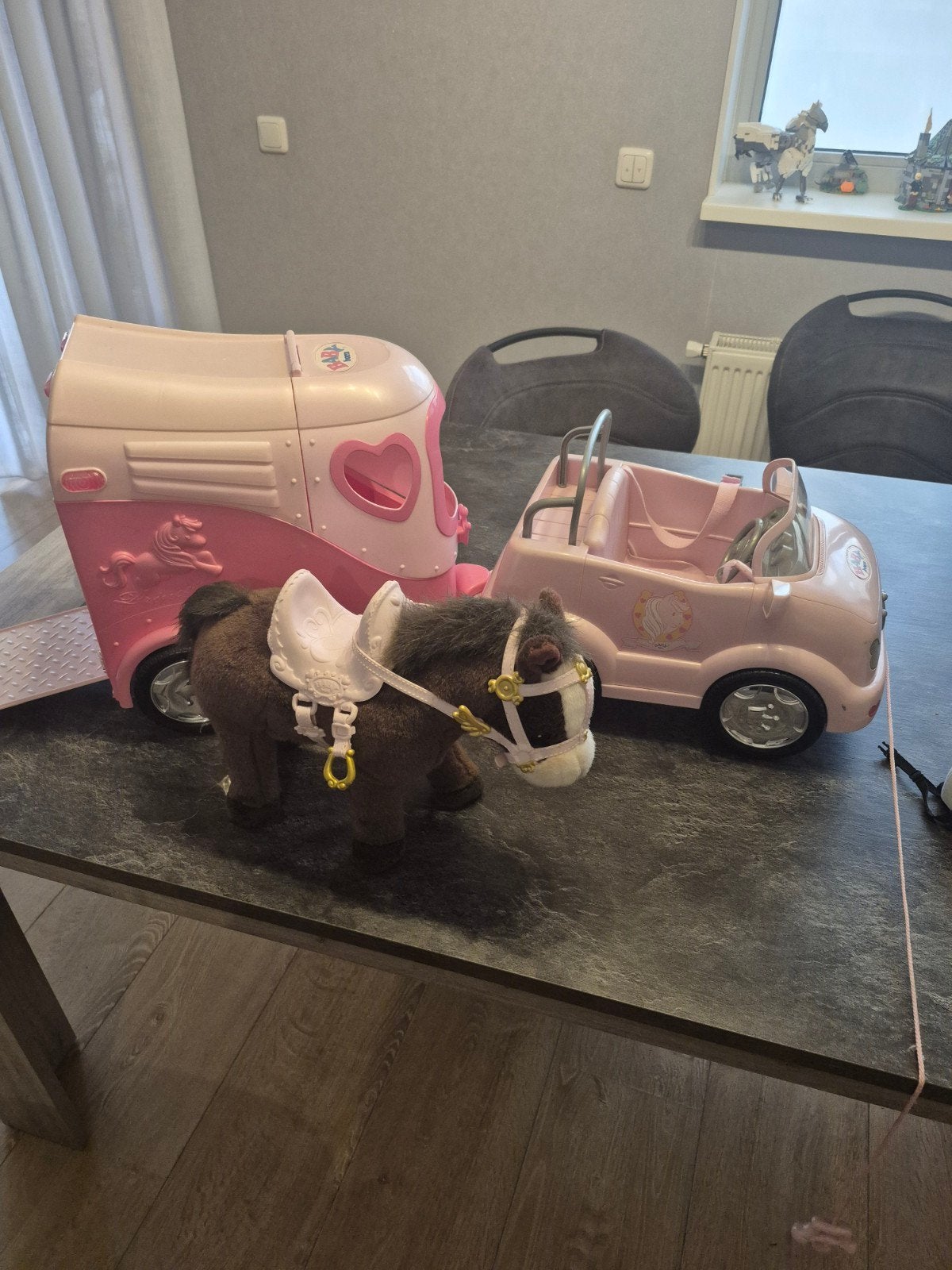 BABY born Terreinkwagen, Paardentrailer & My Cute Horse, Ophalen, Gebruikt