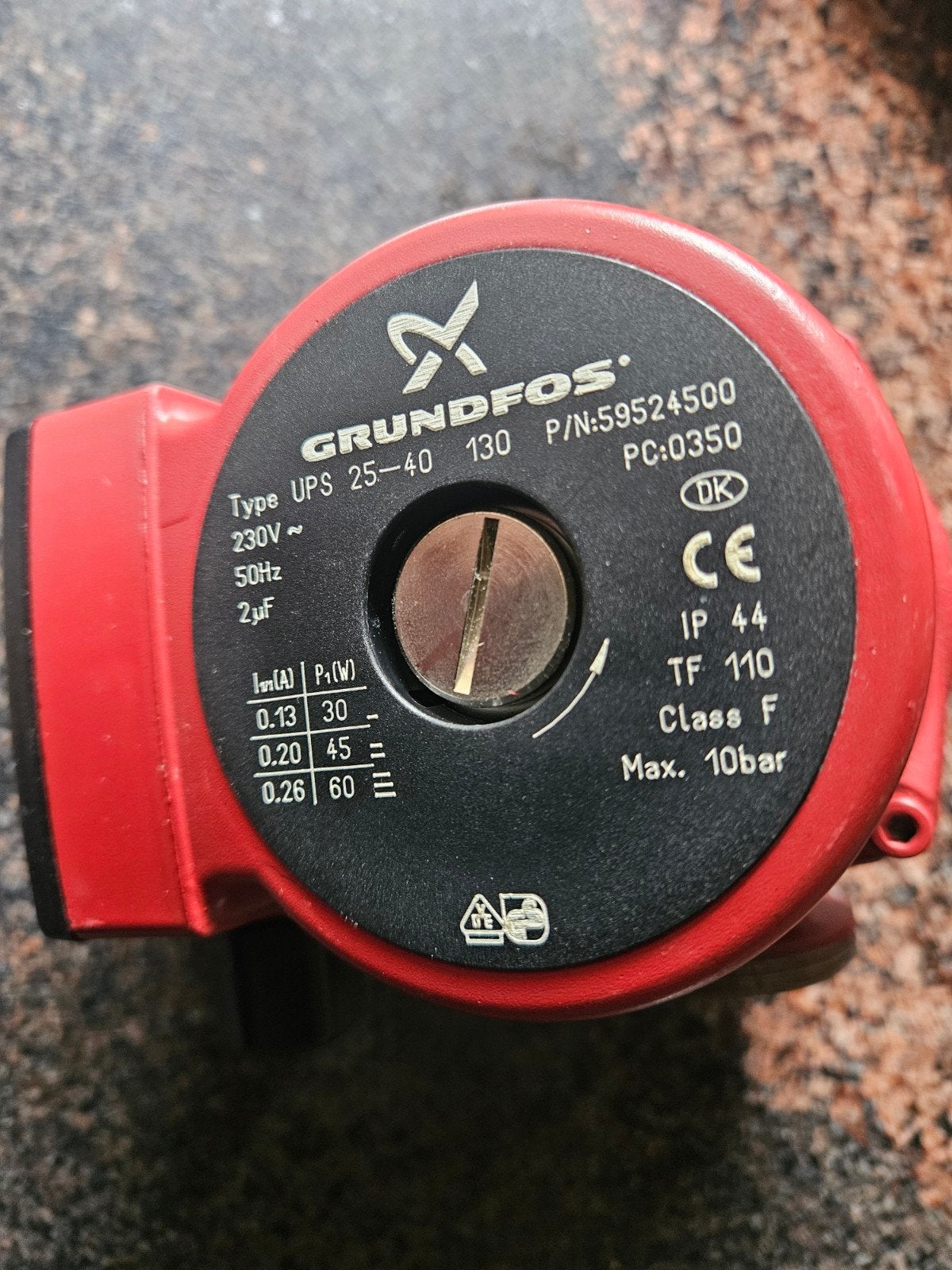 Grundfos UPS 25-40 130 Circulatiepomp, Doe-het-zelf en Verbouw, Verwarming en Radiatoren, Ophalen of Verzenden