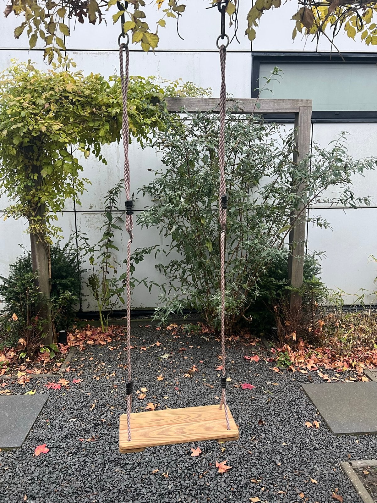 Houten schommel met touwen, Ophalen of Verzenden, Gebruikt, Schommel