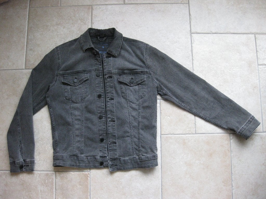 Spijkerjas denim donkergrijs Only & Sons M, Maat 48/50 (M), Ophalen of Verzenden, Zo goed als nieuw, Grijs