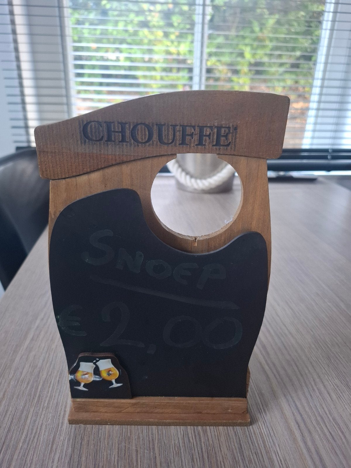 Chouffe Menukaart / Drankkaart Houder, Verzamelen, Biermerken, Ophalen