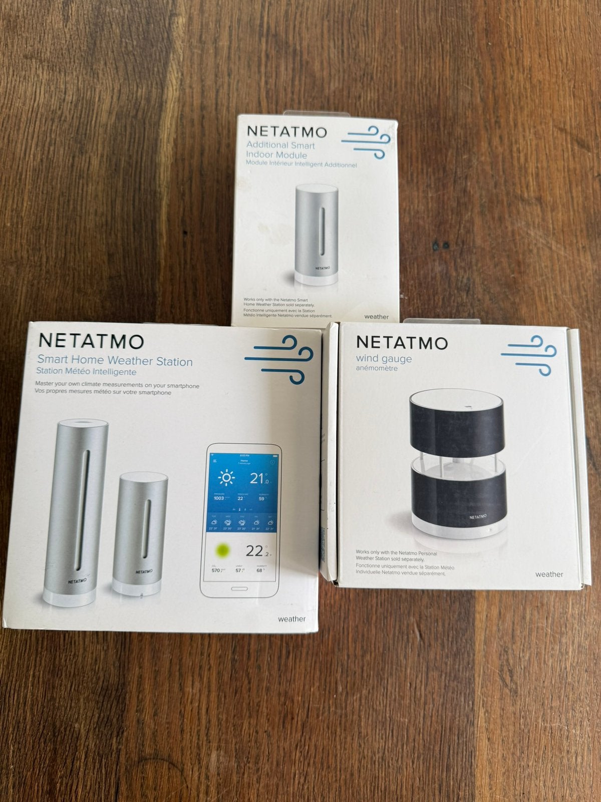 Netatmo Weerstation, extra Binnenmodule, Windmeter Compleet, Audio, Tv en Foto, Weerstations en Barometers, Ophalen of Verzenden