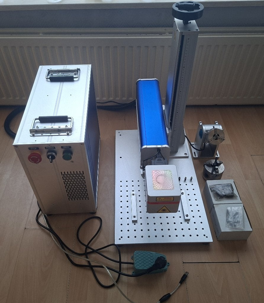JPT 50W 220V Fiber Laser + Rotary - Goudsmid Gereedschap, Ophalen, Zo goed als nieuw