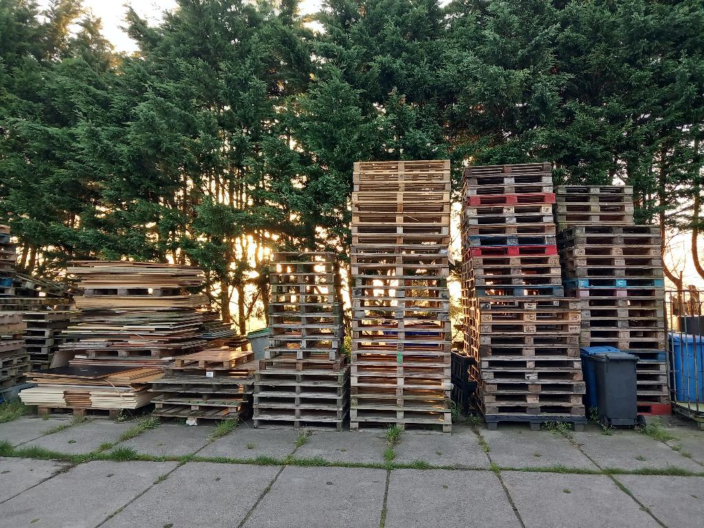 Goedkope pallets, Tuin en Terras, Palen, Balken en Planken, Ophalen, Gebruikt, Minder dan 180 cm, Planken
