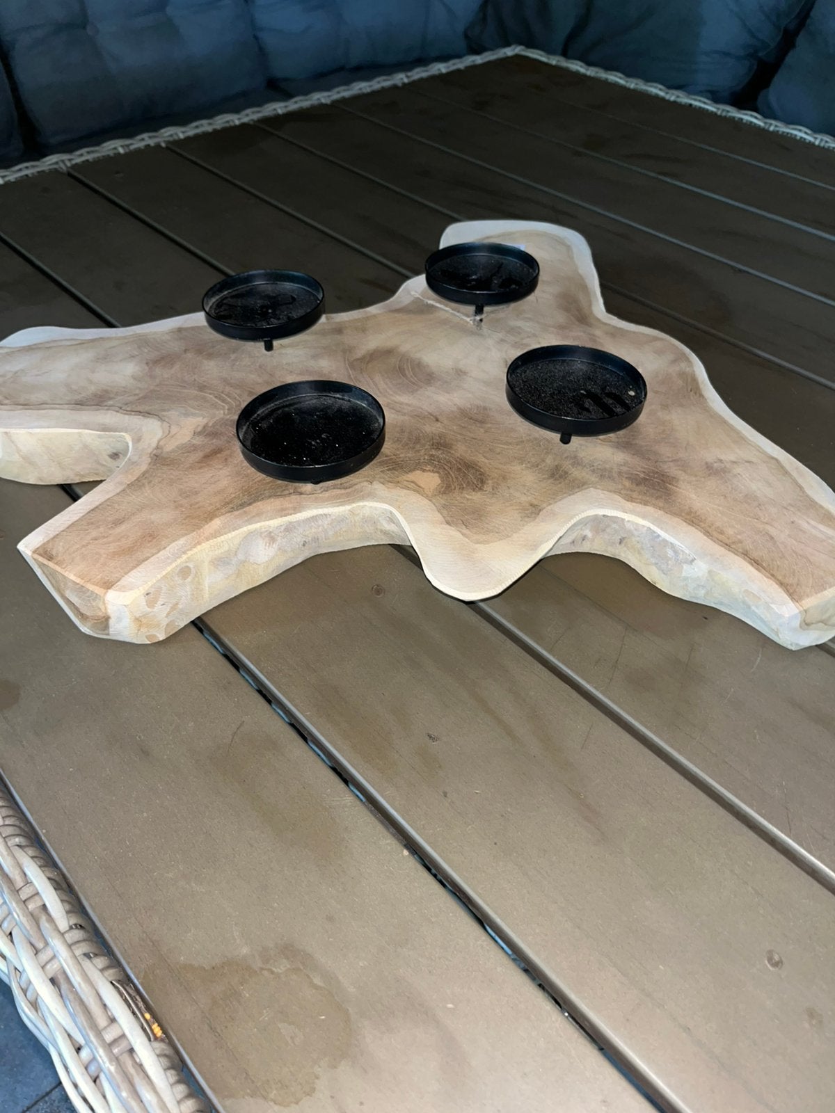 Mooie kaarsen houder, Ophalen, Overige typen, Zo goed als nieuw, Hout