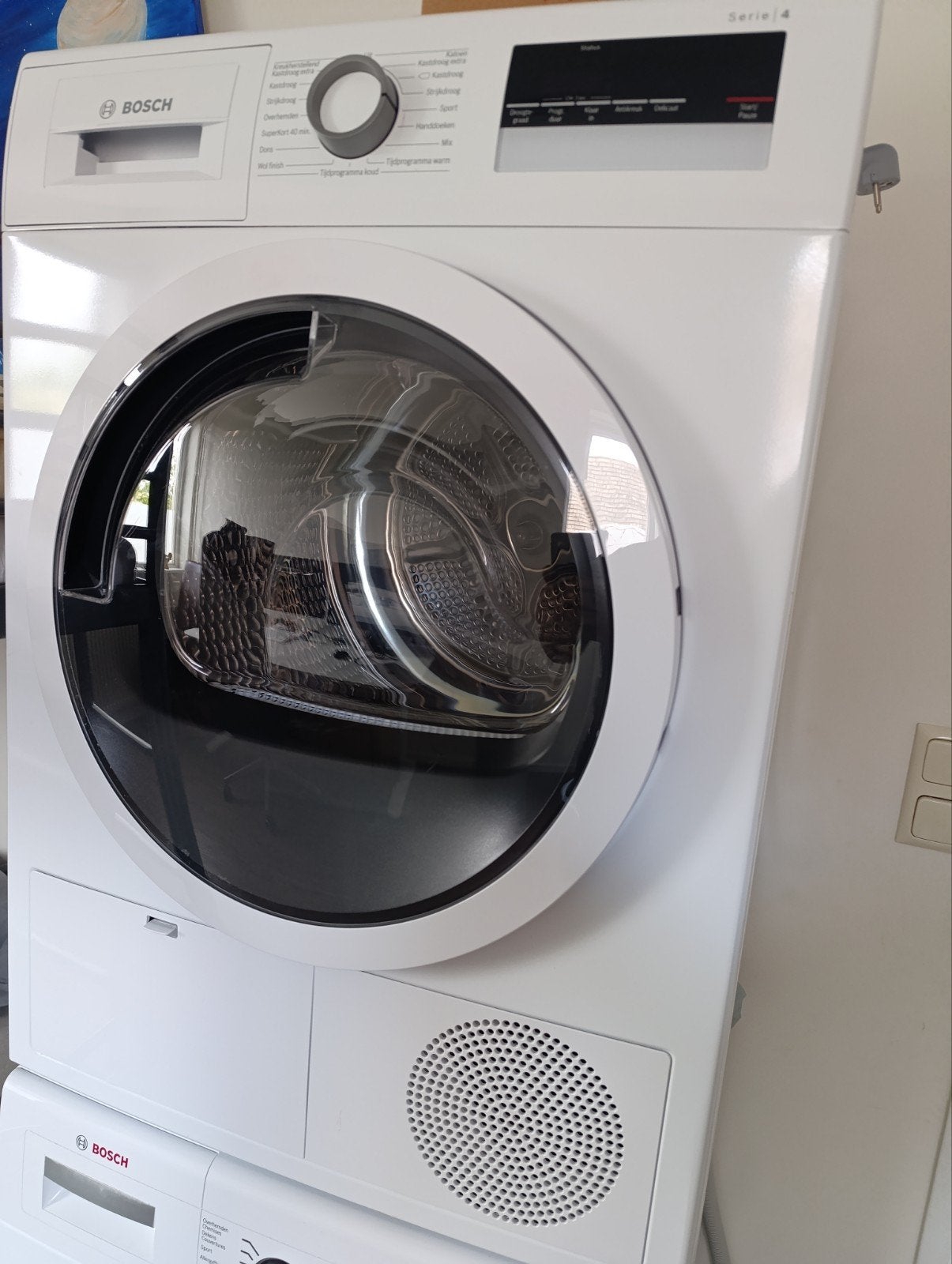 Bosch Serie 4 droger - Werkt perfect, Ophalen, Gebruikt, 8 tot 10 kg, Voorlader