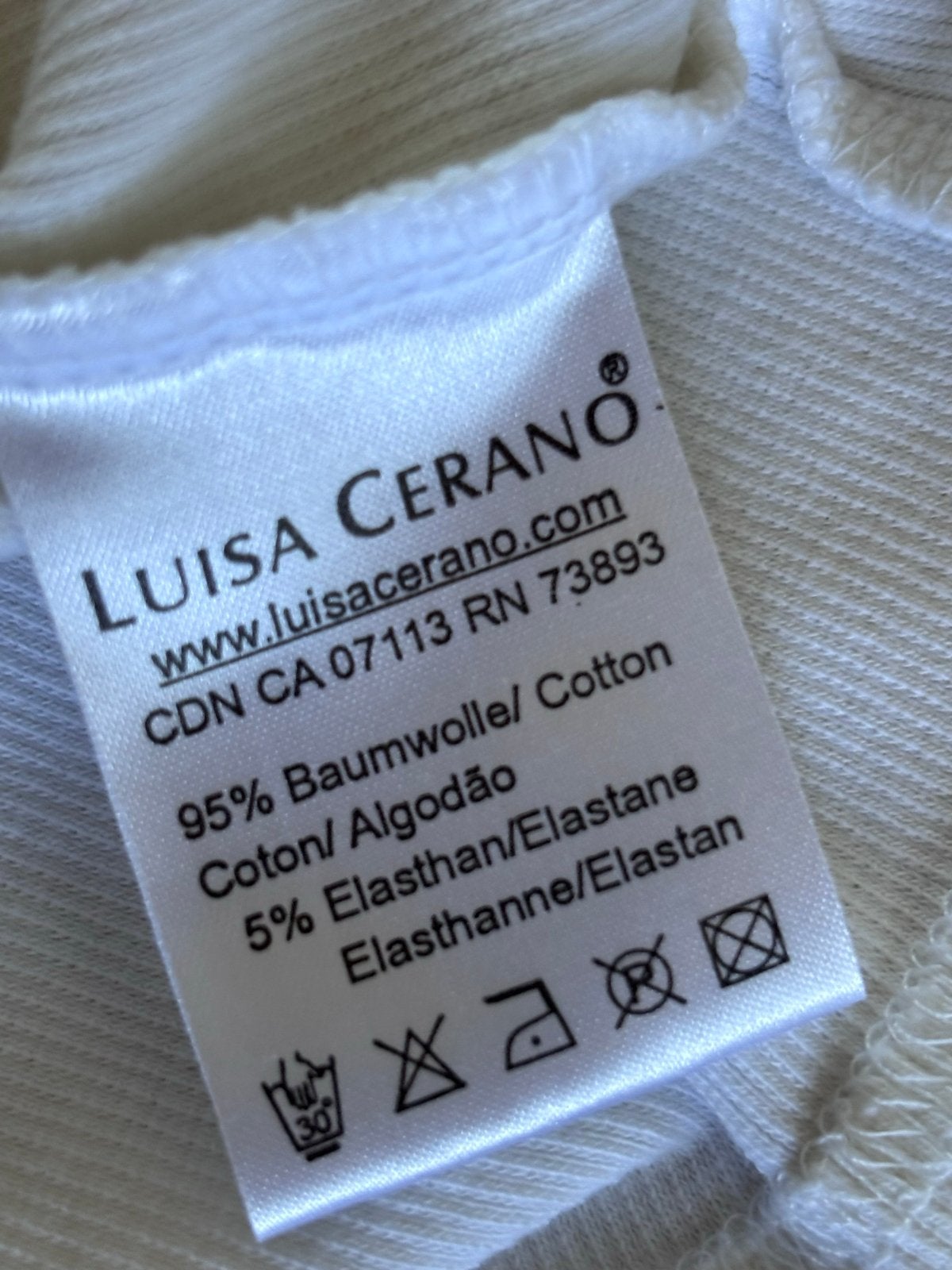 Louisa Cerano wit shirt maat 36 met stras steentjes, Wit, Ophalen of Verzenden, Zo goed als nieuw, Lange mouw
