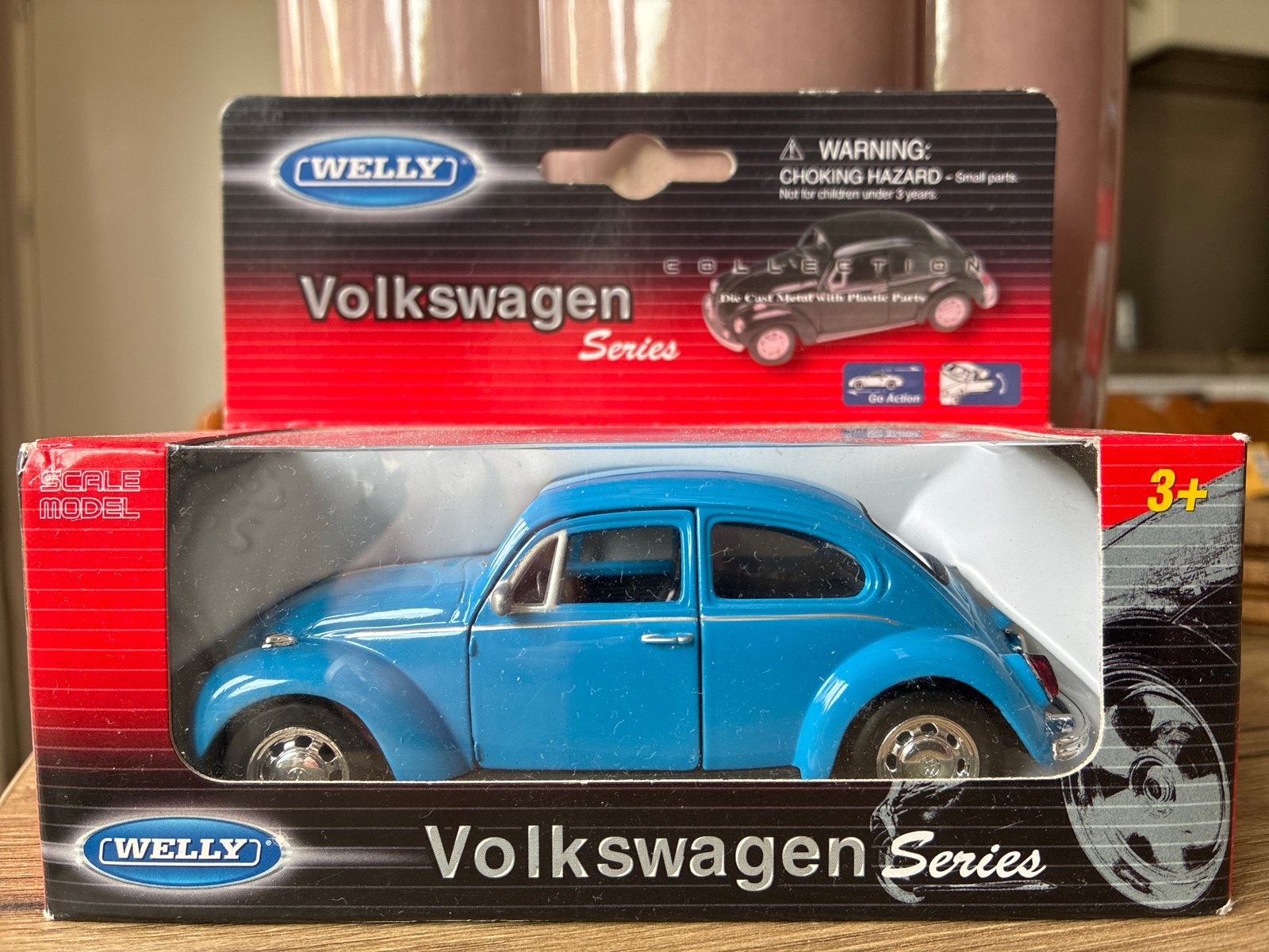 Welly Volkswagen Kever modelauto - Blauw, Ophalen, Nieuw