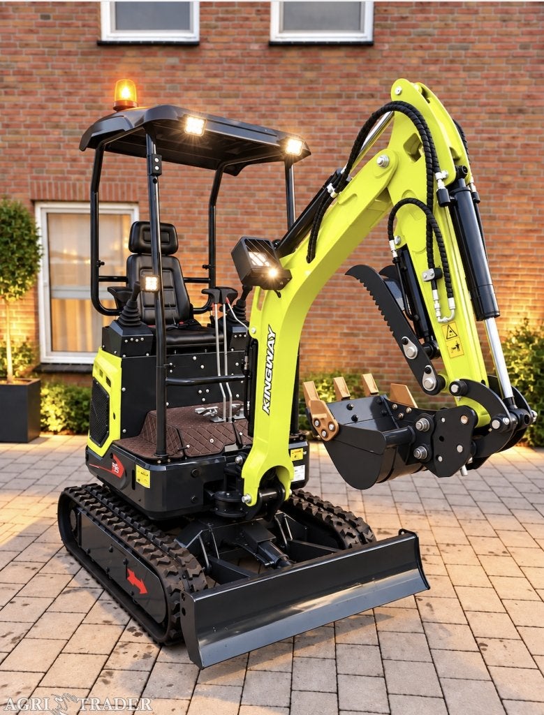 Minigraver Graafmachine Yama S15 Kingway NOG 2 op VOORRAAD, Verzenden, Neerkant, KINGWAY, Graafmachine