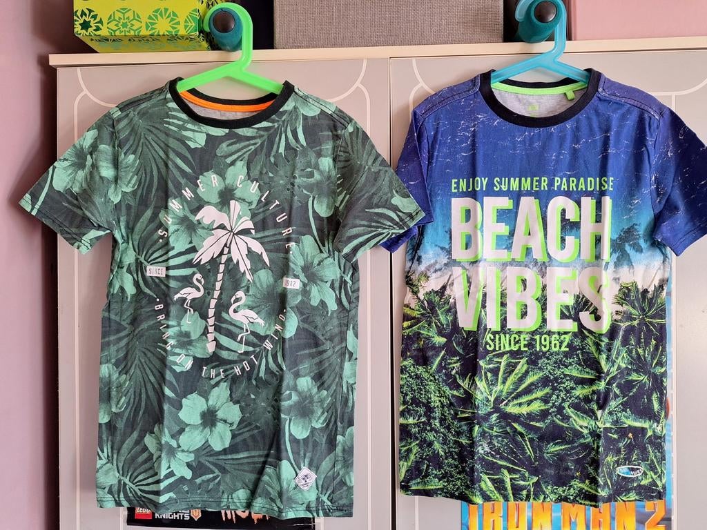 WE 2 zomer shirtjes mt 146/152, Kinderen en Baby's, Kinderkleding | Maat 146, WE, Ophalen of Verzenden, Zo goed als nieuw, Shirt of Longsleeve