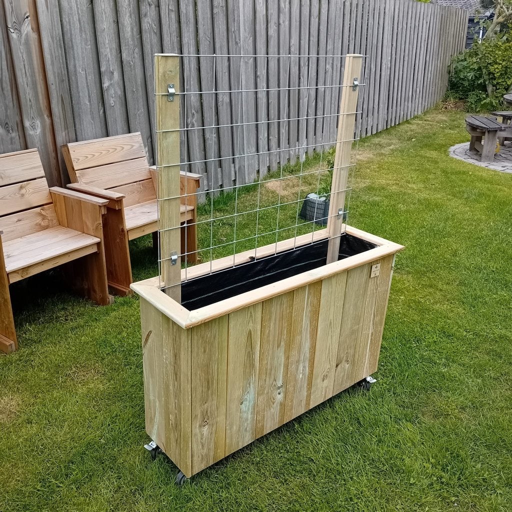 Handgemaakte plantenbak met gaasrek, Ophalen, Nieuw, Balkon, 60 tot 100 cm