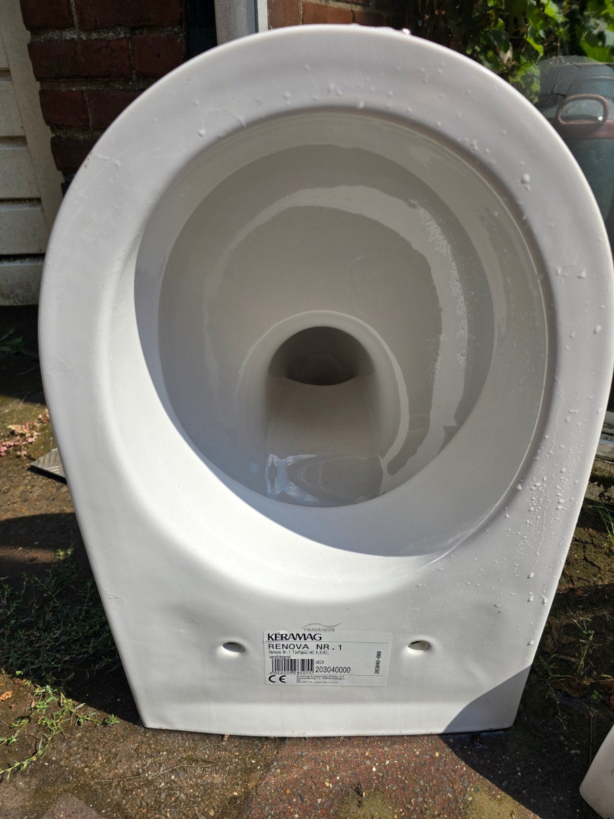 Nieuw - Keramag Renova Nr.1 wandhangend toilet + wasbak, Doe-het-zelf en Verbouw, Ophalen, Nieuw, Toilet